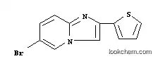 Molecular Structure of 4045-00-5 (6-broMo-2-(thiophen-2-yl)H-iMidazo[1,2-a]pyridine)